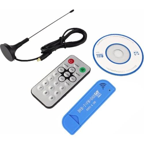 USB 2.0 Digital DVB-T SDR+DAB+FM HDTV TV Tuner Receiver Stick RTL2832U+R820T2 with Antenna