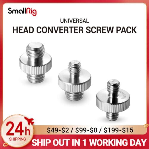 SmallRig Camera Screw Double Head Converter Screw Pack with 1/4" to 1/4" thread ,1/4" to 3/8" thread , 3/8" to 3/8" thread 1262