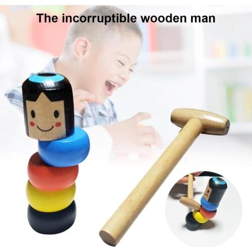 Funny Magic Toy Immortal Daruma Unbreakable Wooden Man Magic Toys Immortal Daruma Magic Tricks Funny Toy Stage Magic Props