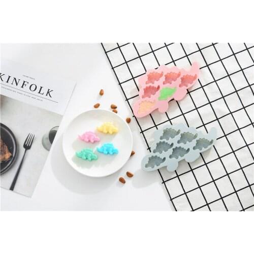 1PC Dinosaur Shape Chocolate Silicone Mold Cake Biscuit Mold Baking Accessories Flip Sugar DIY Mould Cake Decorating OK 1010