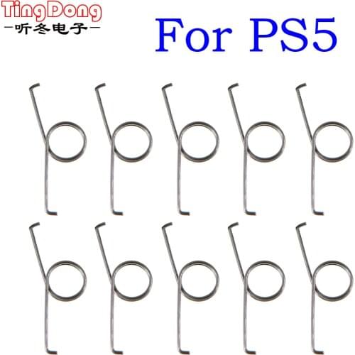 10pcs For PS5 L2 R2 Trigger Button Spring metal Replacement R2 L2 Trigger Buttons for Dualshock 5 PS5 DS5 Controller