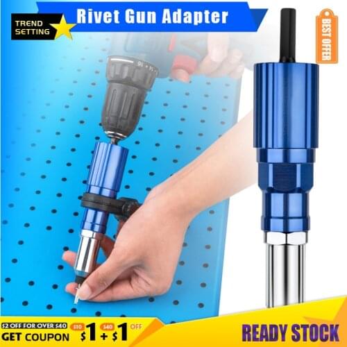 2.4mm-4.8mm Electric Rivet Gun rivet nut gun drill adapter Cordless riveting tool Insert Nut Pull Rivet Tool
