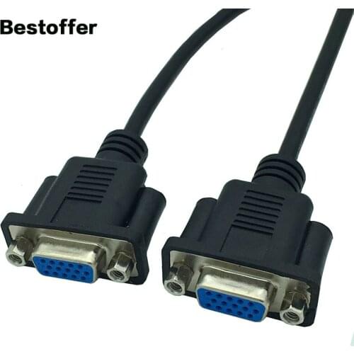 30cm VGA HDTV / HD15 Female to Female Cable Can Be Mounted on a Face Plate