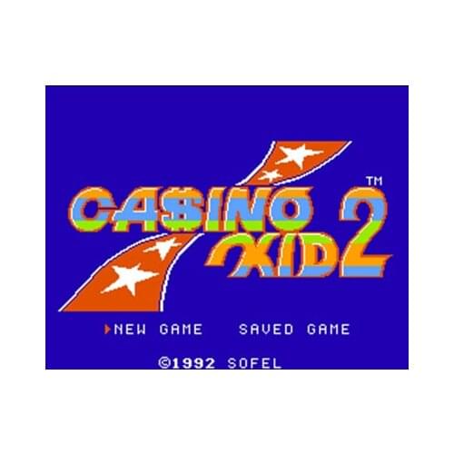 Casino Kid 2 Region Free 60 Pin 8Bit Game Card For Subor Game Players