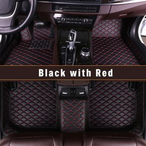 Car Floor Mats Artificial Leather Foot Pad Car Styling Interior Auto Accessories For SKODA Karop 2018 Automobile Carpet Rug