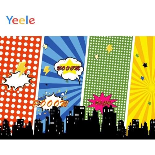 Yeele Point Streak Building Poom Boom Pattern Birthday Photography Background Customized Photographic Backdrops for Photo Studio