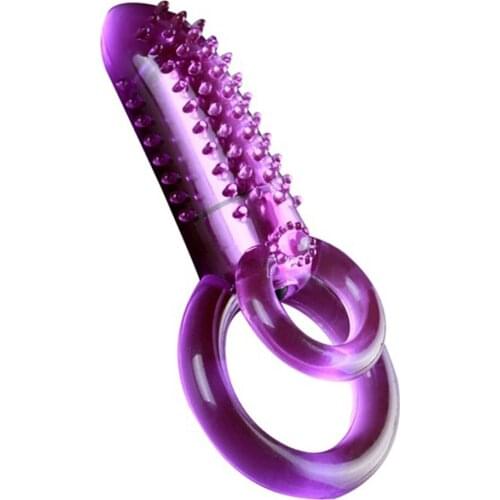 Flexible Vibrator Penis Ring Silicone Clit Stimulator Delay Ejacul Crystal Peni Ring Vibrator Cock Rings Sex Toys for Men