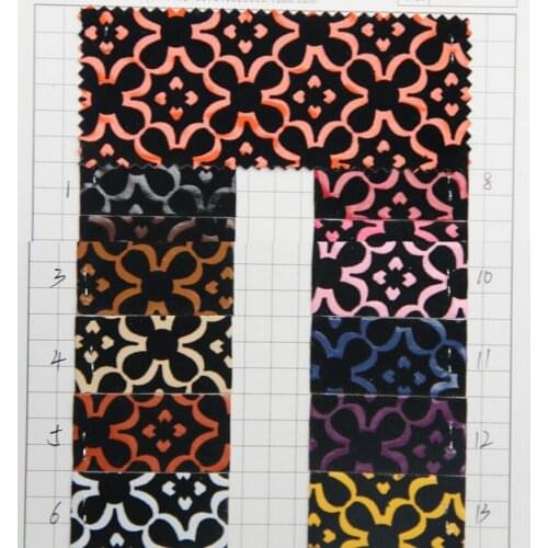 Synthetic PU leahter fashion leather handbags flocking flowersfor handbag, shoes, furniture, decoration wholesale