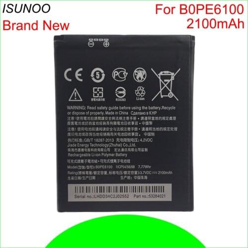 ISUNOO 2100mAh BOPE6100 B0PE6100 Battery For HTC Desire 620 Battery D820 820 mini D620 D820MU D820MT D620U 620H 620G Dual Sim