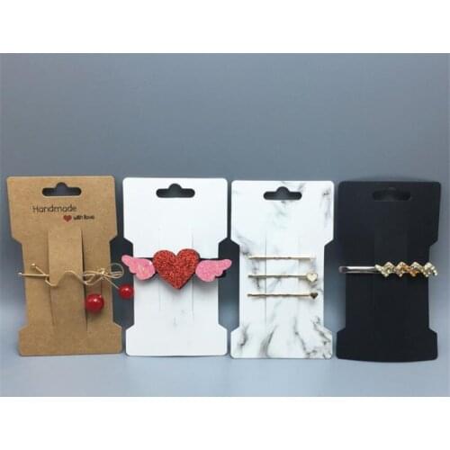 50pcs Multi-style Hair Clip Card 11.5*6.6cm Hair Accessories Jewelry Display Card New Arrival Hair Clip Packaging Classic Cards
