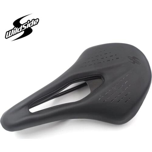 Wildside Bicycle seat with tail lights Saddle MTB Road Bike Racing Saddles Sillin Bicicleta PU Breathable Soft vtt Seat