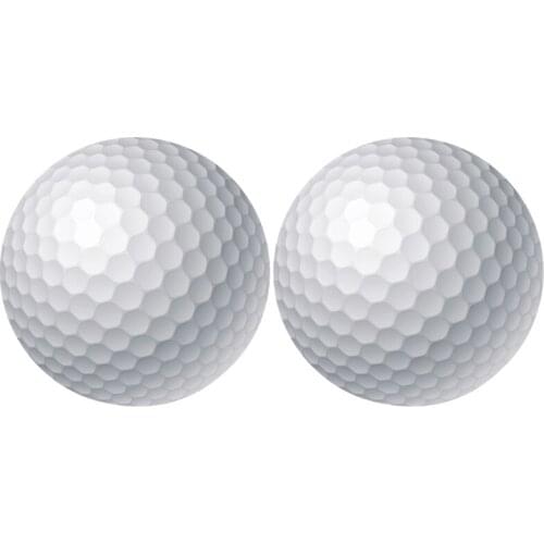 2Pcs Golf Ball White Durable Soft Texture Ball Sports Tool Training Professional Indoor & Outdoor Air Balls Golf Parts U7EF