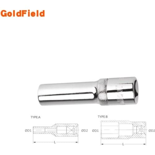 12.5mm 1/2" 12Pt deep socket hexagon Socket Set CRV Hand Tools Socket Hex Repairing Tool type AB