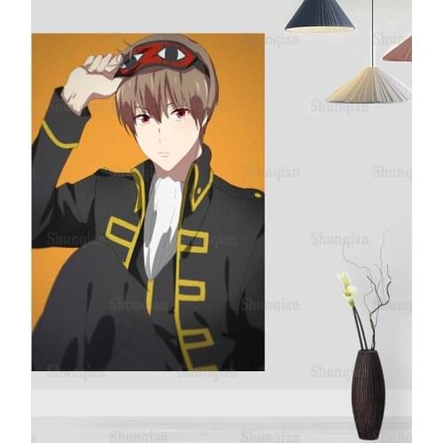 New Okita Sougo Gintama Poster Canvas Fabric Wall Art Poster Print Painting Nature Decoration Modern Home Decor Poster 0508