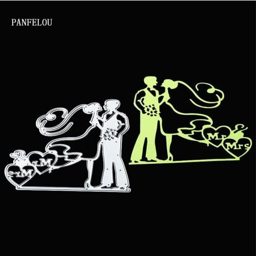 PANFELOU Metal craft Wedding veil paper die cutting dies for Scrapbooking/DIY Easter wedding Halloween cards