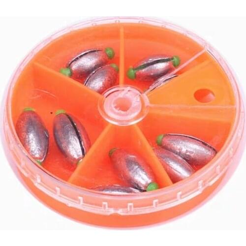 12PCS Boxed Japanese Style Convenient Fishing Lead Plummets Convenient And Practical! Professional Fishing Tackle Tool