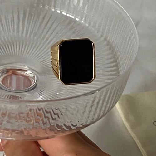 Sale Trendy Style Couple Stainless Steel Chunky Custom Turkish Ring Sets For All Fingers For Women Wholesale Jewelry