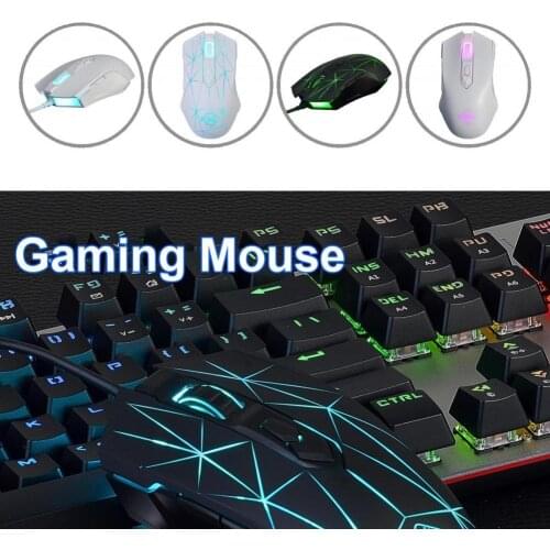 DPI Adjustable 2 Colors Optional Ergonomic Laptop Wired Mouse for Laptop
