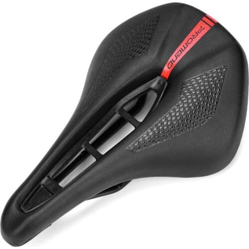 PROMEND ultralight Mountain bike saddle damping road bike racing anti-skid widened seat hollow breathable comfortable saddle