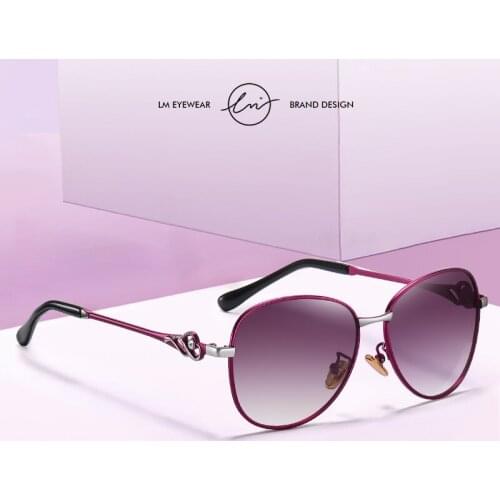 LM Womens Sunglasses Polarized Ladies Shade Sun glasses Luxury Glasses Gradient Lens UV400 Protection Lunette De Soleil Femme