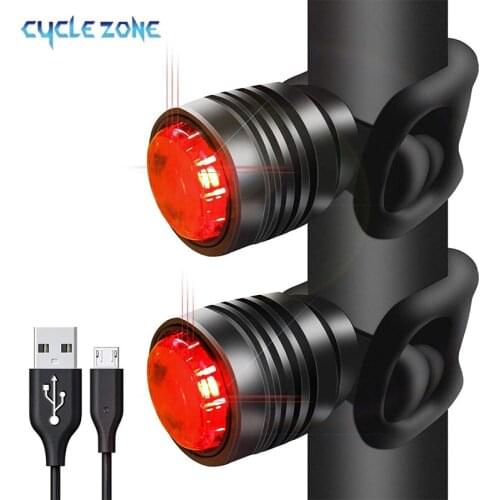 USB Rechargeable Bike Tail Lights 3 Mode LED Super Bright Bicycle Rear Light Runs Fits All Mountain Bikes/Road Bicycle/Backpacks