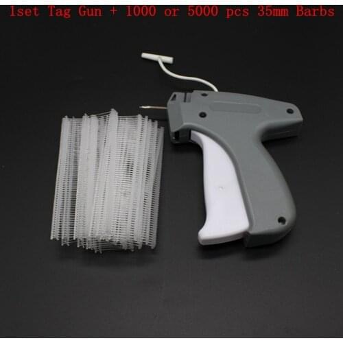 NEW 1pcs 103*120mm Garment Handheld Clothes Price Label Tagging Gun With 1000 or 5000 pcs 39mm Barbs + 1 Needle For Clothing