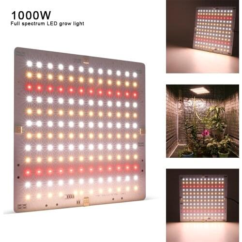 144 LED Board Panel 1000W LED Grow Light Full Spectrum Fitolamp Plant Growth Lamp for Flowers Vegs Greenhouse Grow Tent DC 36V