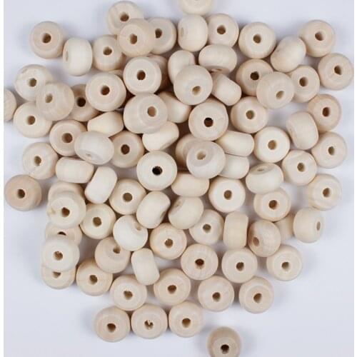20/24mm 10-40Pcs Natural Spacer Ball Wooden Beads Necklace for Jewelry Making Charm Unfinished DIY Round Wooden Beads Accesories