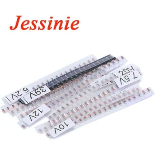 280Pcs ZMM SMD Regulator Zener Diode Package 3V-39V LL34 1206 14 Kinds*20 Pcs