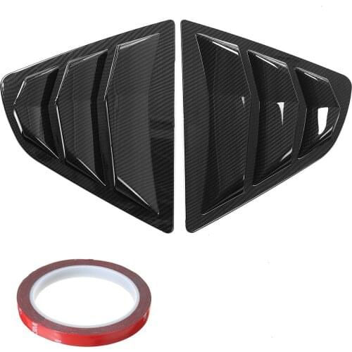 3 Color 1Pair Car Side Rear Window Louver Shutter Cover Trim For Toyota Camry SE XSE L LE XLE 2018 2019 2020 Air Outlet Shutter