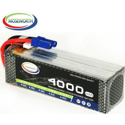 Battery Lipo 6S 22.2V 4000mAh 35C For RC Drone Aircraft Car Boat Airplane Quadcopter Helicopter Remote Control Toys Lipo Battery