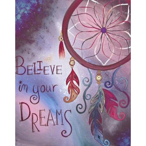 TOUOILP Dreamcatcher 5d diamond painting cross stitch round Rhinestones embroidery plastic craftsFull diamond painting