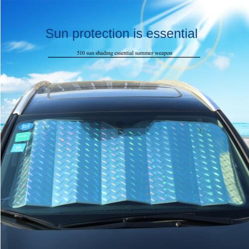 Aluminum Film Sunshade Cover Front Gear Thickening Sunscreen Heat Insulation Window Sunshades Use for Car SUV Off-road Vehicle