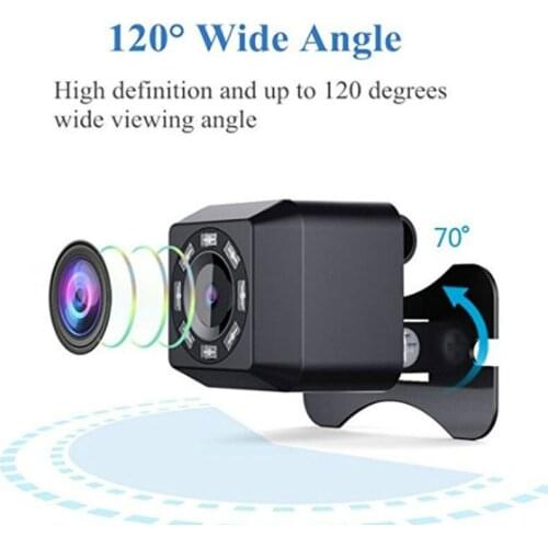 Car 8 Light HD Reversing Camera Universal External Waterproof Rear View Camera