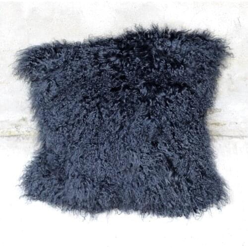 Free Shipping CX-D-04A Fashion Mongolia Lamb Fur Cushion Cover Long Fur Decorative Pillowcases Pillow Cases DROP SHIPPING