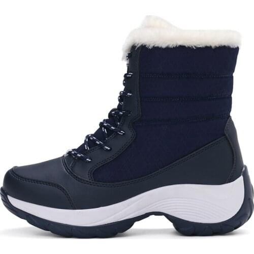 Short Boot Side Zipper Womens Shoes Long Hair Cotton Boots High Heel Cloth Women Cotton Shoe Fashion Boot Waterproof Oxford