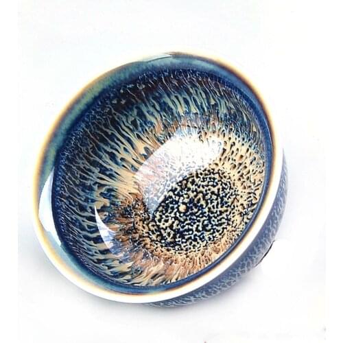 JIANZHAN TEA CUP (TIANMU) OIL SPOT TENMOKU TEA BOWL Star glaze