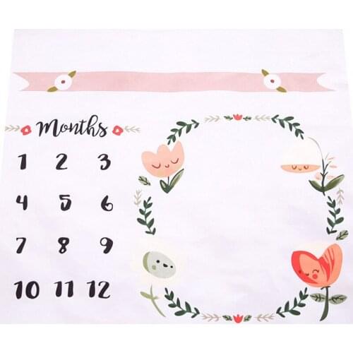 Baby Monthly Blanket Newborn Photography Backdrops Baby Receiving Blankets Baby Photo Blanket New Born Baby Accessories