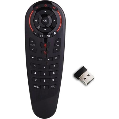G30 Voice Remote Control 2.4G Wireless Air Mouse IR learning Gyro Sensing Remote for TV BOX