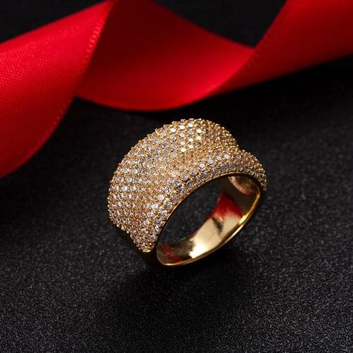 Hot selling new European and American women copper ring inlaid zircon ring factory wholesale DZ 4