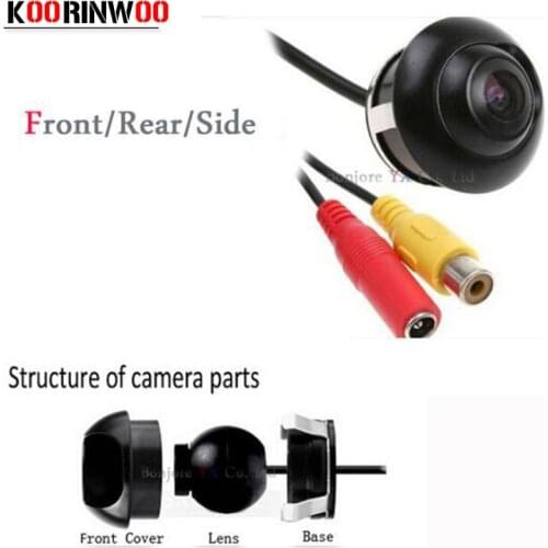 Koorinwoo Mini Waterproof 360 Degree Auto Rearview HD CCD Camera Car Rear View Camera For Car DVD Monitor Parking System