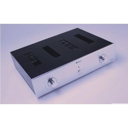 DIY amplifier case 430*75*320mm QJ-4375 Full aluminum Power amplifier chassis/ Pre-amplifier chassis/AMP case Enclosure box DIY