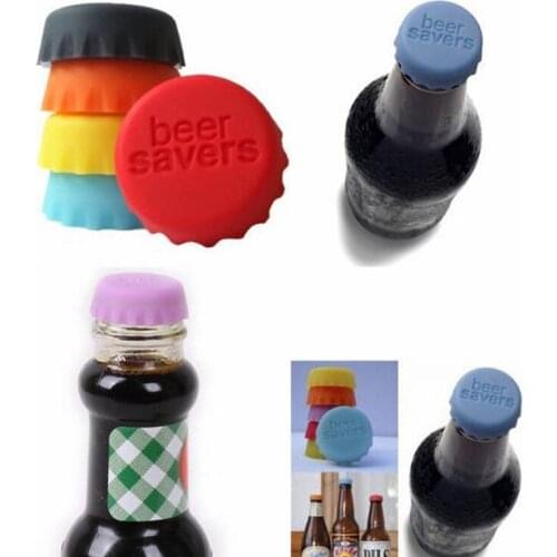 2 Pcs Kitchen Tool Silicone Cap of Beer Bottle Caps Coke Bottle Cap of All Kinds of Drinks The Cover Cap Barware