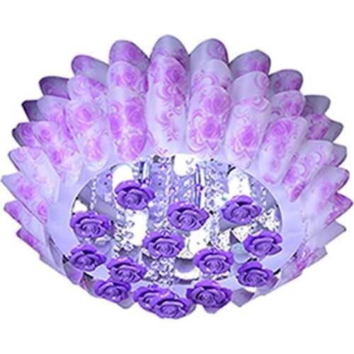 Bedroom lamp warm romantic rose wedding room lamp round LED ceiling lights kids room lamp simple modern ceiling lamp LU80234