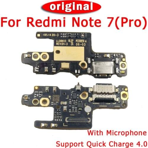 Original Charging Port Board for Xiaomi Redmi Note 7 Pro Spare Parts USB Charge Board for Redmi Note 7 Dock Connector Flex Cable