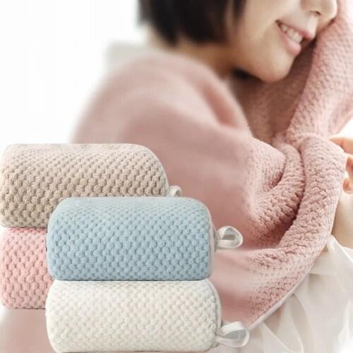 Soft Microfiber Face Towel For Home Bathroom Thicken Bath Towels Super Absorbent Hair Towel Beach Bath Sport Towel Candy Color