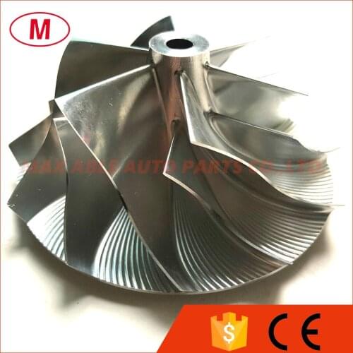 T04E 62.80/88.00mm 6+6 blades Turbo Billet compressor wheel/Aluminum 2618/Milling wheel for Turbocharger Cartridge/CHRA/Core