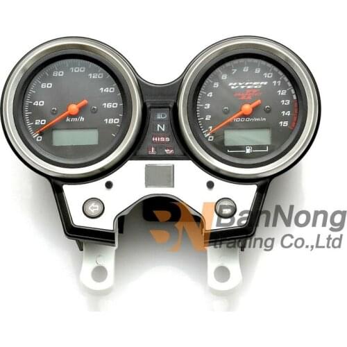 Motorcycle Speedometer Tachometer Odometer KM/H RPM Instrument Meter Assembly For Honda CB400 vtec 2 2002-2004(no line)