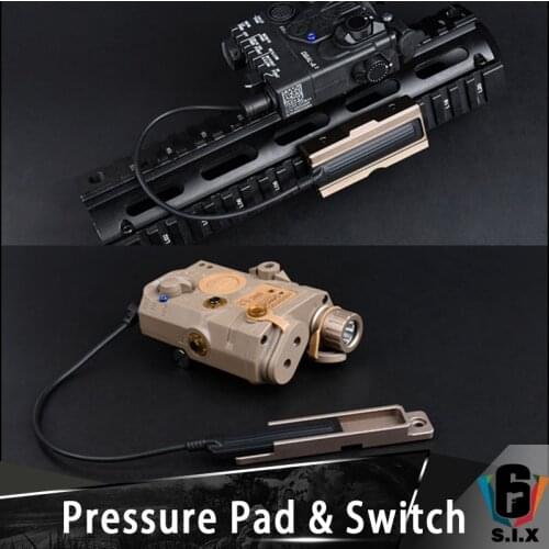 Tactical Flashlight Swtich TD Battle Rail Cover CNC Picatinny Pocket Panel For Flashlight Pressure Pad For M-LOK & Keymod