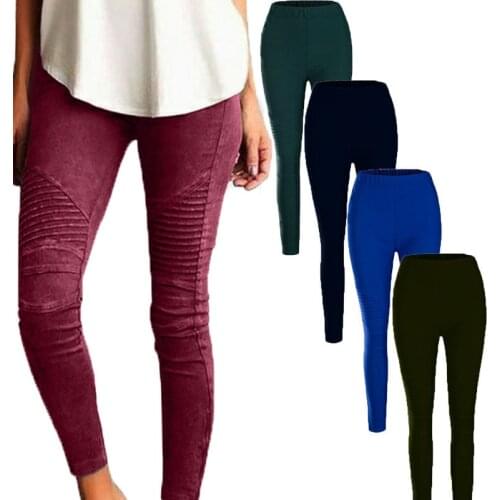 XS-5XL Plus Size Women Trousers Pantalon Mujer High Waist Casual Pencil Pants Jeans Elastic Skinny Stretch Pants Leginsy Damskie